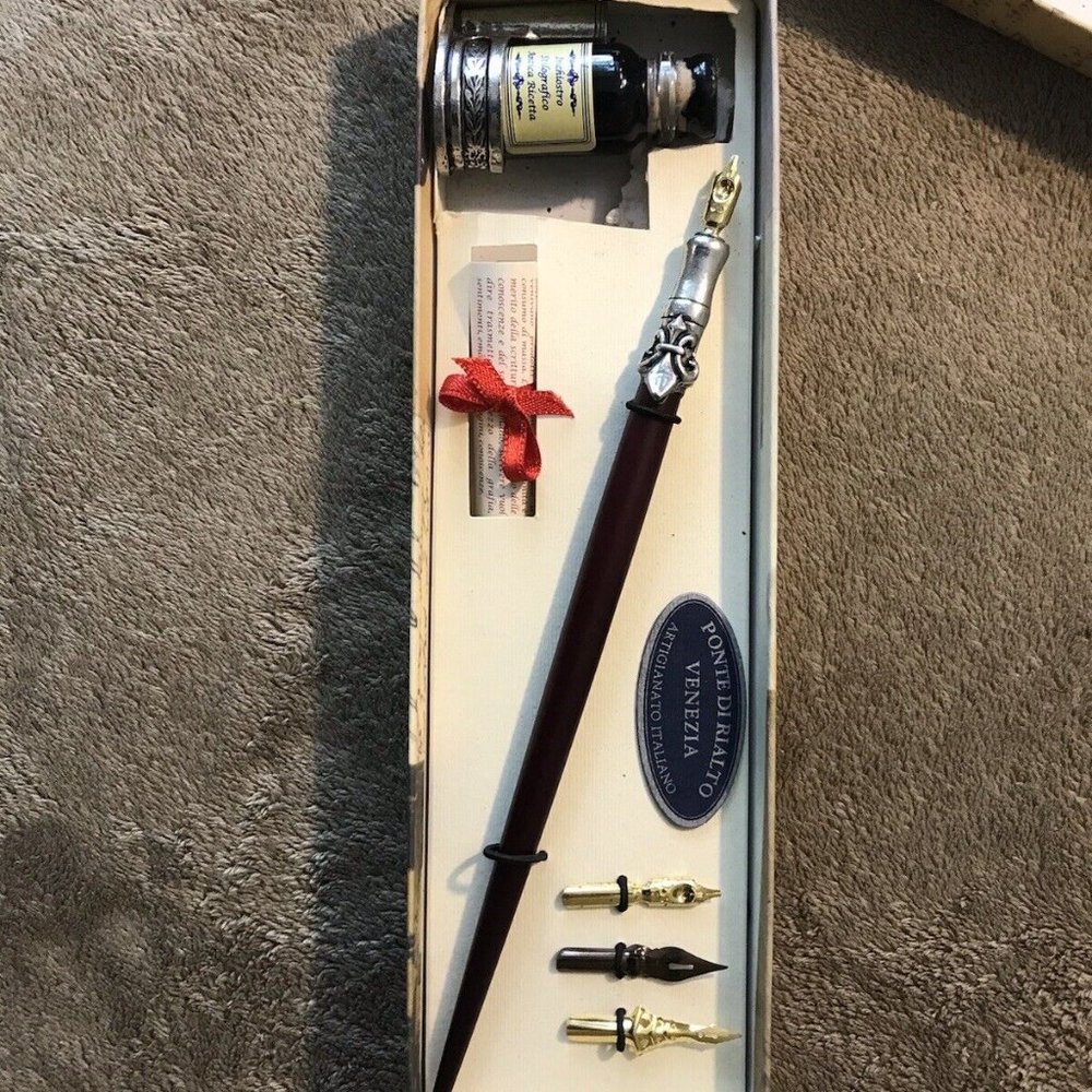 Rare calligraphy ink pen- Italy